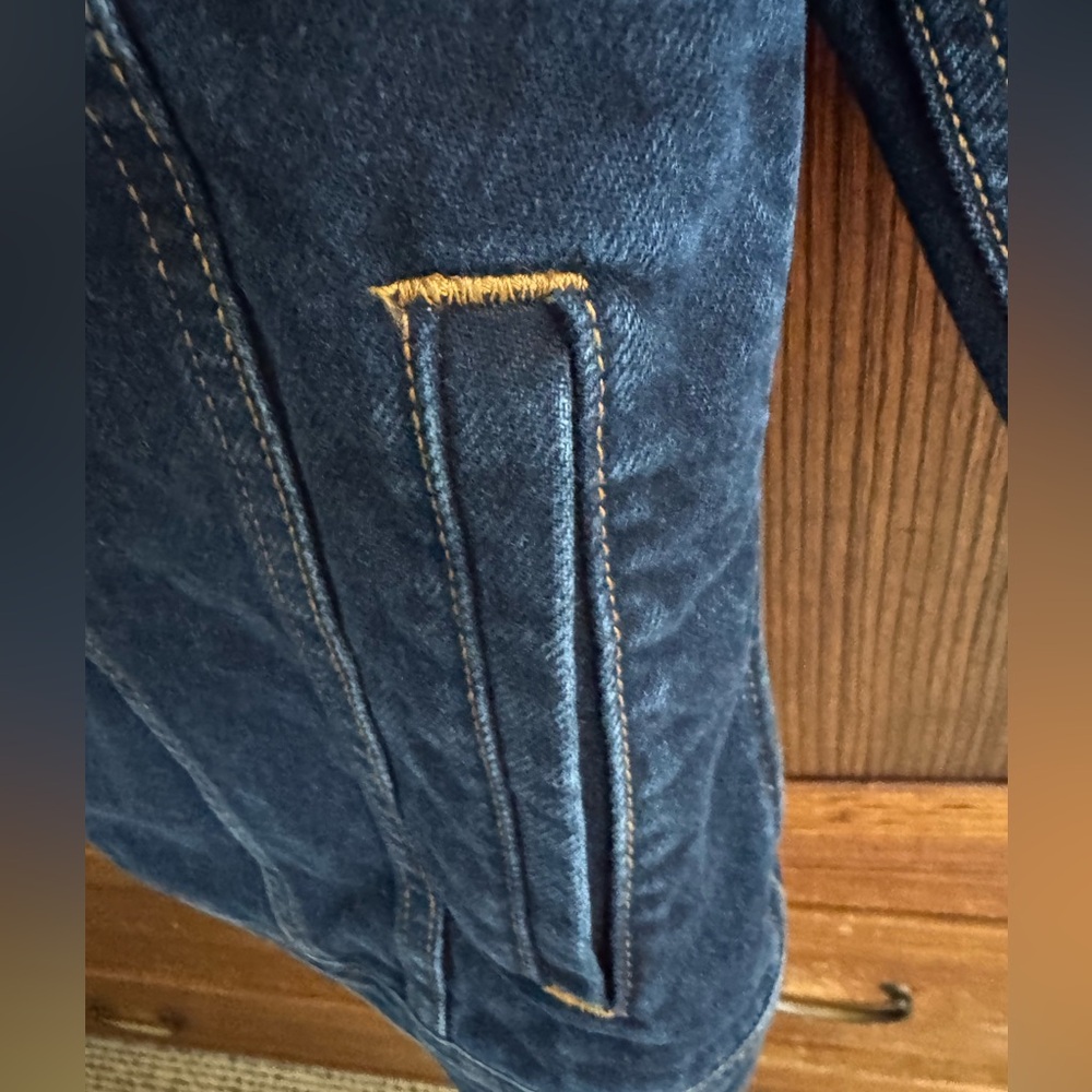 Wrangler Vintage Men's Dark Blue Denim Jacket - Picture 5 of 8